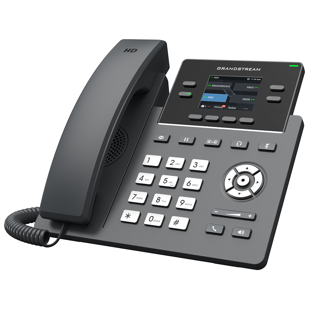 Teléfono SIP con pantalla LCD a color-GRP2612G