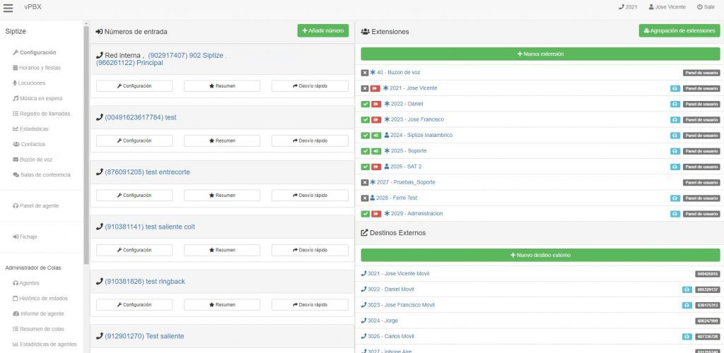 Centralita Telefónica virtual Avanzada