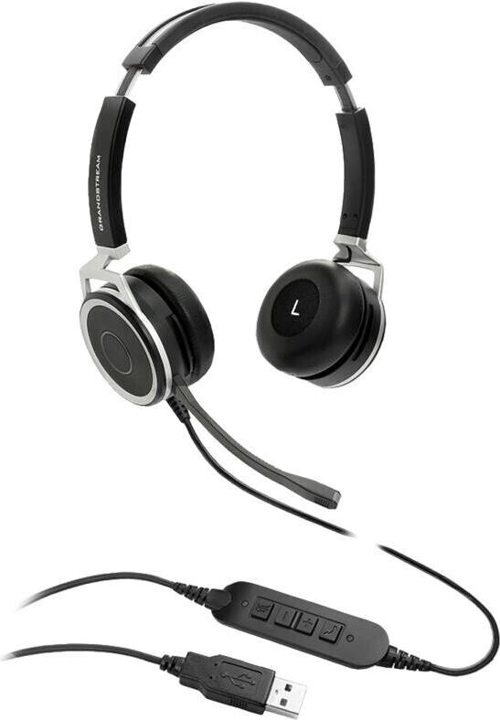 Auricular Grandstream GUV3005 biaural HD + Micro+ luz. USB-A