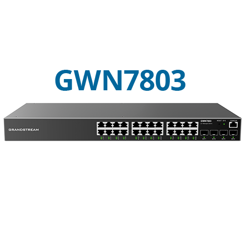 [GWN7803] Switch Grandstream 24 Puertos Gigabit Layer 2+ 4 SFP - GWN7803
