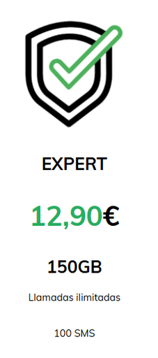 Línea móvil Centralita EXPERT 150GB+Llamadas Ilimitadas+100SMS 