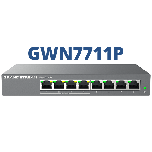 [GWN7711P] Layer 2 Lite Cloud Managed Switch 8xGbe Poe