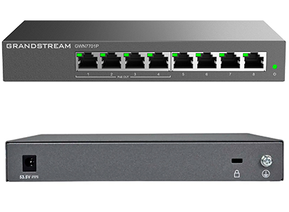 [GWN7701P] Switch no gestionable,8 x GbE - GWN7701P